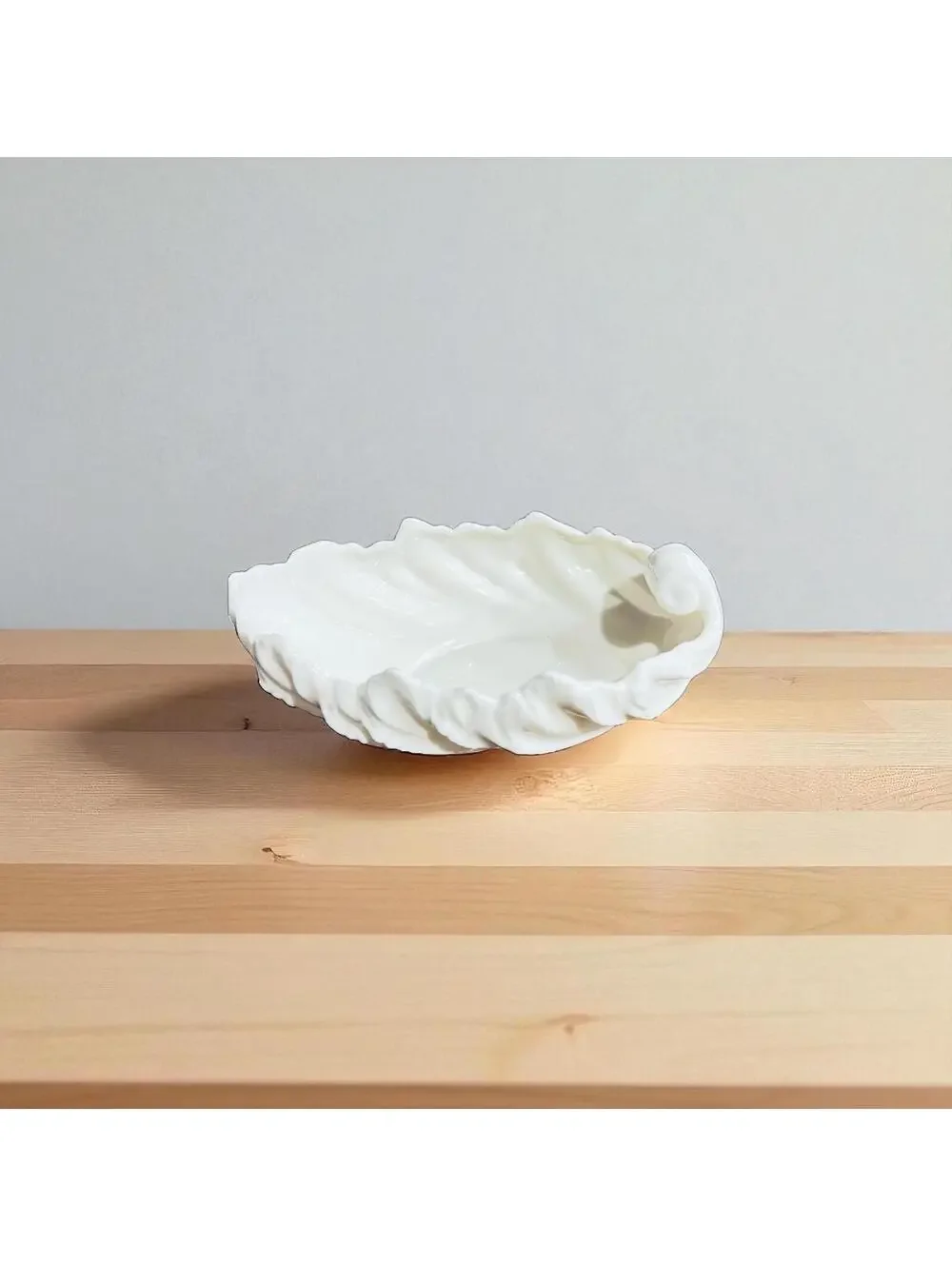 Vintage Lenox Acanthus Leaf Porcelain Candy Dish Mid Century Modern MCM